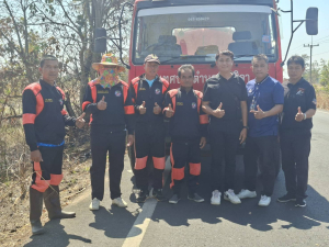 เข้าระงับเหตุไฟไหม้ป่าข้างทาง ม.12?  บ้านโนนสว่าง ต.อ่างศิลา อ.พิบูลมังสาหาร จ.อุบลราชธานี ✨️