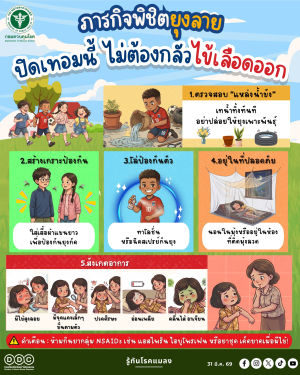 ภารกิจพิชิตยุงลาย ปิดเทอมนี้ไม่ต้องกลัวไข้เลือดออก⁉️ ‼️