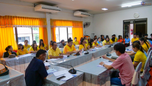 ภาพการประชุมข้าราชการพนักงานลูกจ้างเทศบาล ประจำเดือนสิงหาคม 2568