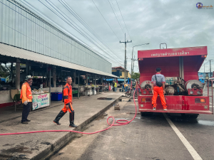 ✨️❤️ทำความสะอาดท่อระบายน้ำตลาดสดเทศบาลตำบลอ่างศิลา