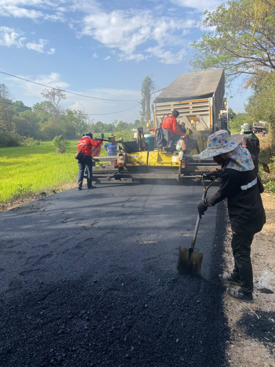โครงการเสริมผิวถนนแอสฟัลติกคอนกรีต ถนนศิลาลัย รหัสทางหลวงท้องถิ่น อบ.ถ 39-0007 หมู่ที่ 9 บ้านศิลารักษ์ ต.อ่างศิลา อ.พิบูลมังสาหาร   จ.อุบลราชธานี   ✨️